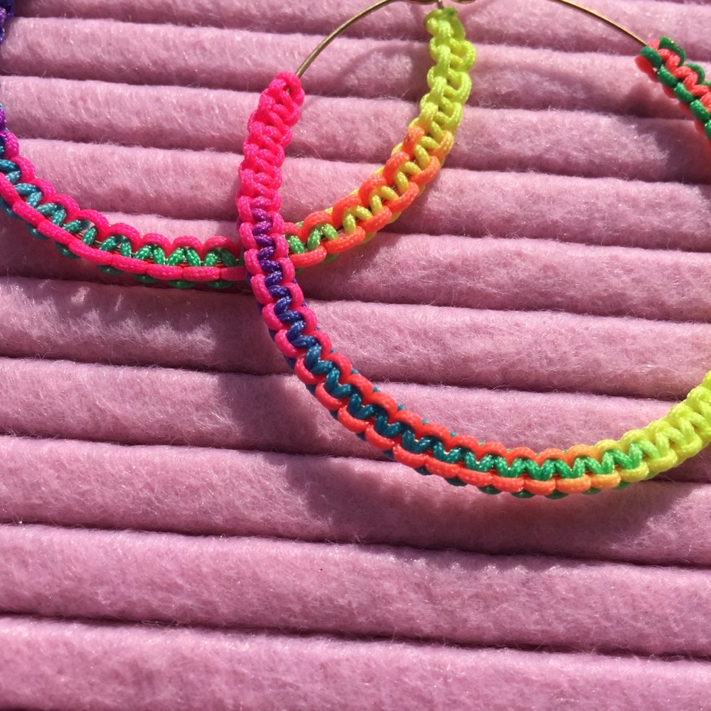 Neon Hoop Earrings